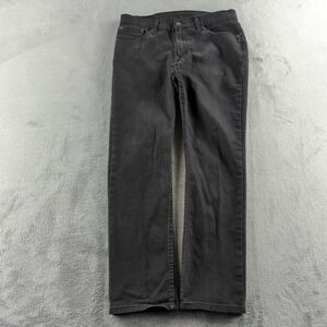 Levis 511 Jeans Mens 32x30 Black Faded Slim Stretch Denim Cotton Pants